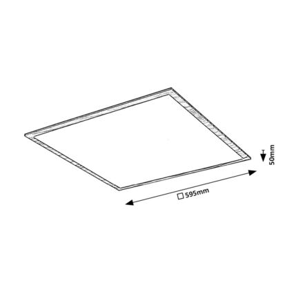 Rabalux - Pannello LED Attaccato LED/40W/230V 4000K