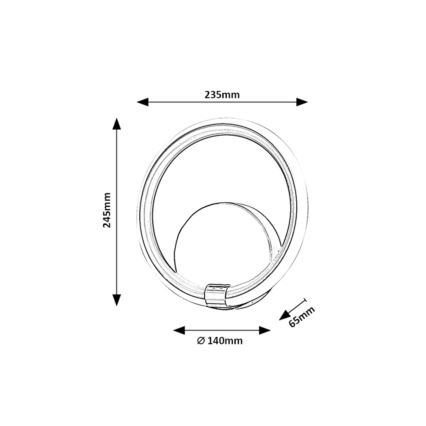 Rabalux - Applique LED LED/12W/230V