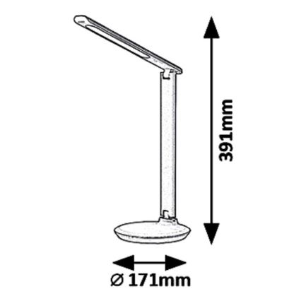 Rabalux 6979 - Lampada da tavolo LED dimmerabile OSIAS LED/9W/230V