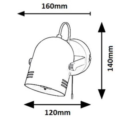 Rabalux 7012 -Faretto  MINUET 1xE14/15W/230V