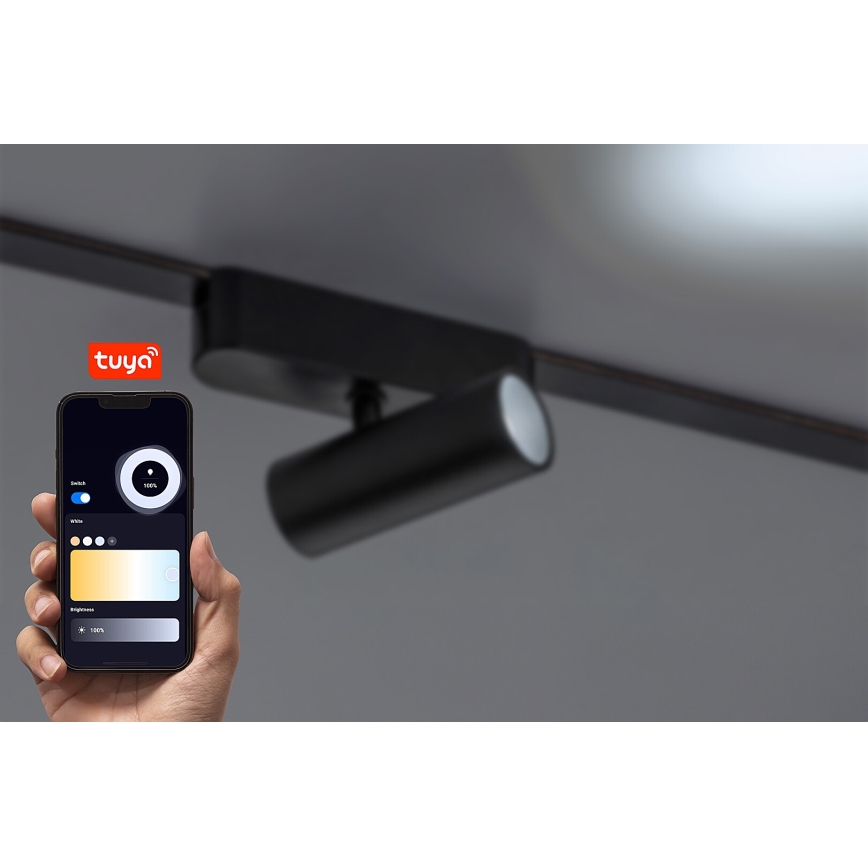 Rabalux - LED Faretto dimmerabile per sistema a binario monofase LED/9W/24V 2700-5500K Wi-Fi Tuya nero