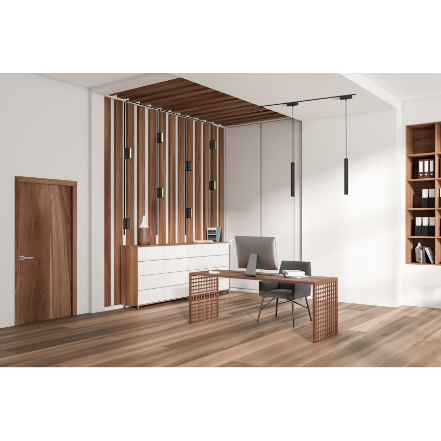 Rabalux - LED Plafoniera dimmerabile per sistema a binario monofase LED/13W/24V 2700-5500K Wi-Fi Tuya 33 cm nero