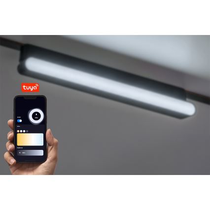 Rabalux - LED Plafoniera dimmerabile per sistema a binario monofase LED/13W/24V 2700-5500K Wi-Fi Tuya 33 cm nero