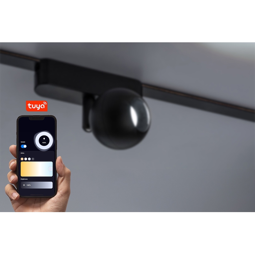 Rabalux - LED Faretto dimmerabile per sistema a binario monofase LED/5W/24V 2700-5500K Wi-Fi Tuya nero