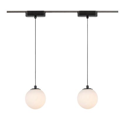Rabalux - Lampadario a sospensione con filo LED dimmerabile per sistema ferroviario monofase LED/5W/24V 2700-5500K Wi-Fi Tuya nero