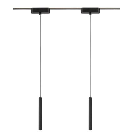 Rabalux - Lampadario a sospensione con filo LED dimmerabile per sistema ferroviario monofase LED/5W/24V 2700-5500K Wi-Fi Tuya nero