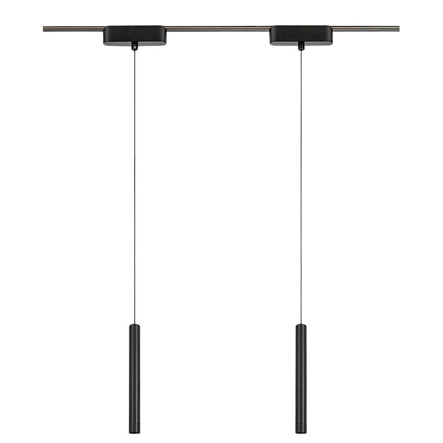 Rabalux - Lampadario a sospensione con filo LED dimmerabile per sistema ferroviario monofase LED/5W/24V 2700-5500K Wi-Fi Tuya nero