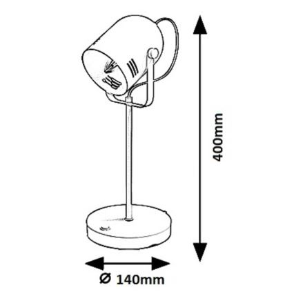 Rabalux 7015 -Lampada da tavolo MINUET 1xE14/15W/230V