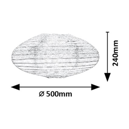 Rabalux - Paralume per lampadario max. 40W diametro 50 cm bianco