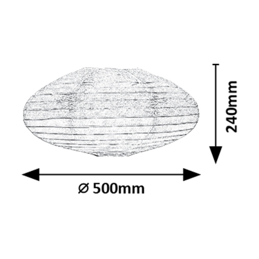 Rabalux - Paralume per lampadario max. 40W diametro 50 cm bianco