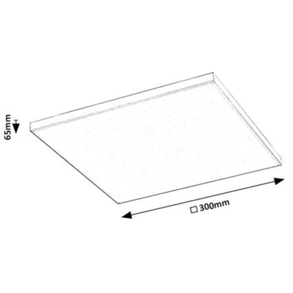 Rabalux - Plafoniera LED RGB dimmerabile LED/18W/230V 3000-6500K 30x30 cm + telecomando