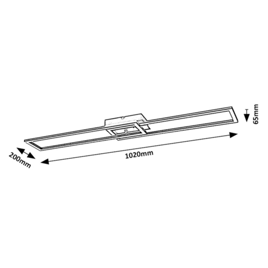 Rabalux - Plafoniera LED dimmerabile LED/38W/230V 3000-6500K Wi-Fi Tuya + telecomando