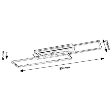 Rabalux - Plafoniera LED dimmerabile LED/40W/230V 4000K