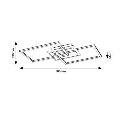 Rabalux - Plafoniera LED LED/40W/230V 3000K nero