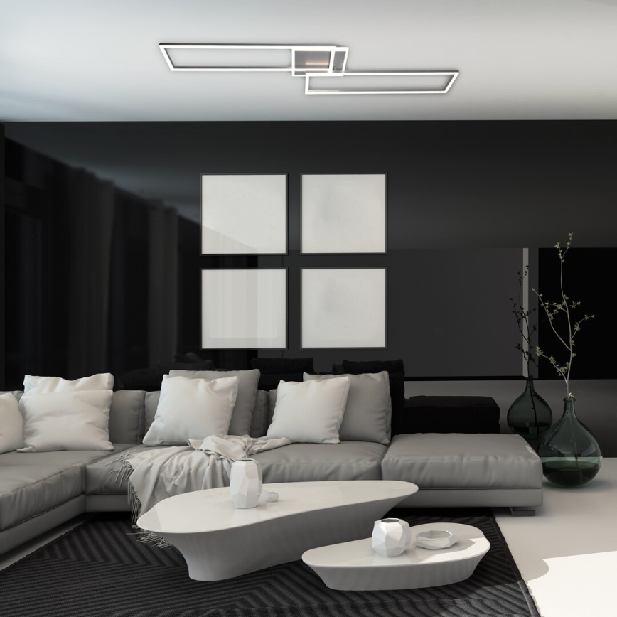 Rabalux - Plafoniera LED dimmerabile LED/40W/230V 2700-6500K Wi-Fi Tuya cromo opaco + telecomando 25x110 cm