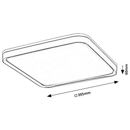 Rabalux - Plafoniera LED LED/26W/230V 3000K