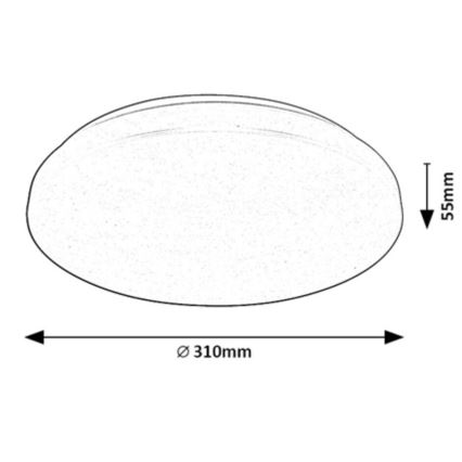 Rabalux - Plafoniera LED RGB dimmerabile LED/24W/230V Wi-Fi Tuya 3000-6500K 31 cm