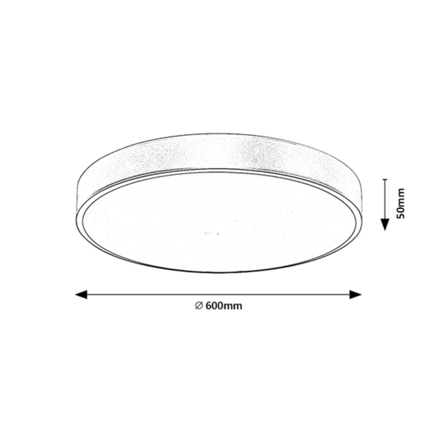 Rabalux - Lampada da soffitto dimmerabile a LED/60W/230V 3000-6000K con telecomando ø 60 cm