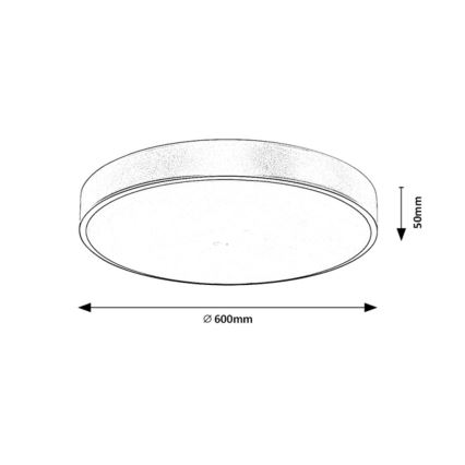 Rabalux - Plafoniera LED dimmerabile LED/60W/230V 3000-6000K + telecomando