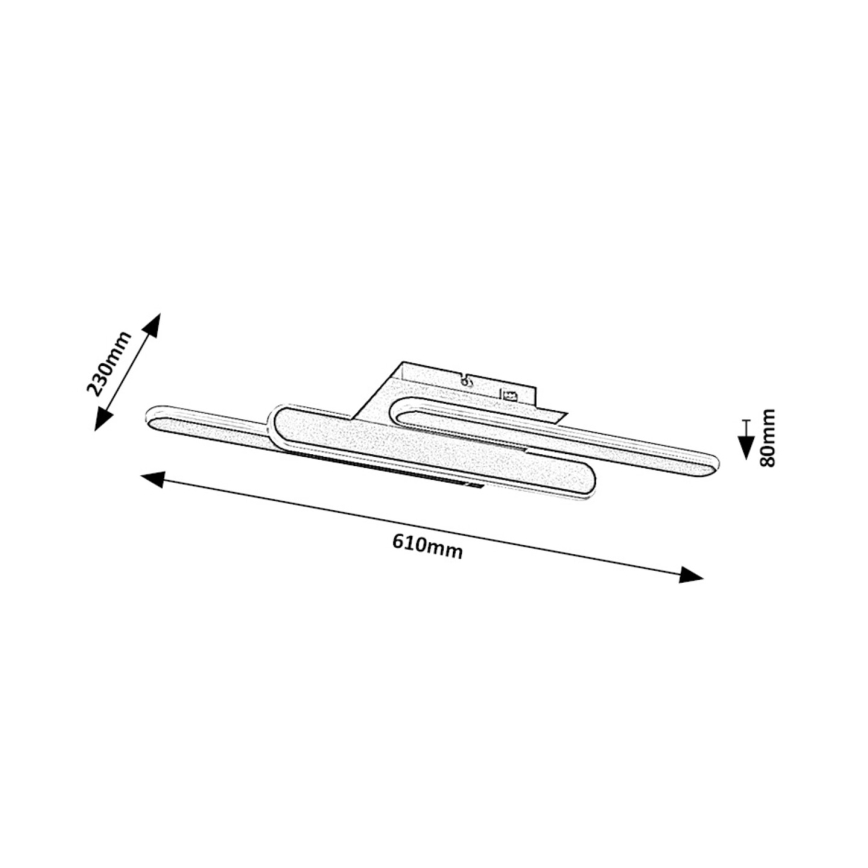 Rabalux - Plafoniera LED LED/18W/230V 3000/4000K