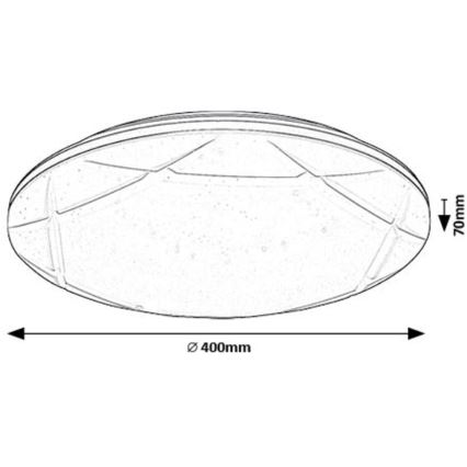 Rabalux - Plafoniera LED LED/24W/230V 4000K diametro 40 cm