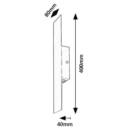 Rabalux - Applique a LED LED/6W/230V 3000K nero