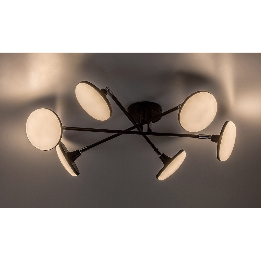 Rabalux - Lampadario a plafone LED 6xLED/4W/230V 3000K nero