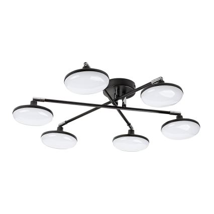 Rabalux - Lampadario a plafone LED 6xLED/4W/230V 3000K nero