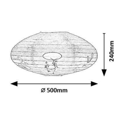 Rabalux - Paralume per bambini per lampadario max. 40W diametro 50 cm