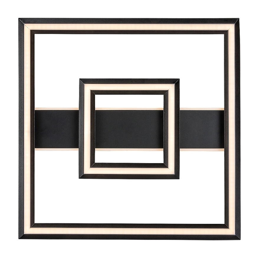 Rabalux - Plafoniera LED/48W/230V 3000K nero 48,5x48,5 cm
