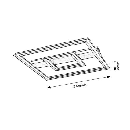 Rabalux - Plafoniera LED LED/48W/230V 3000K nero