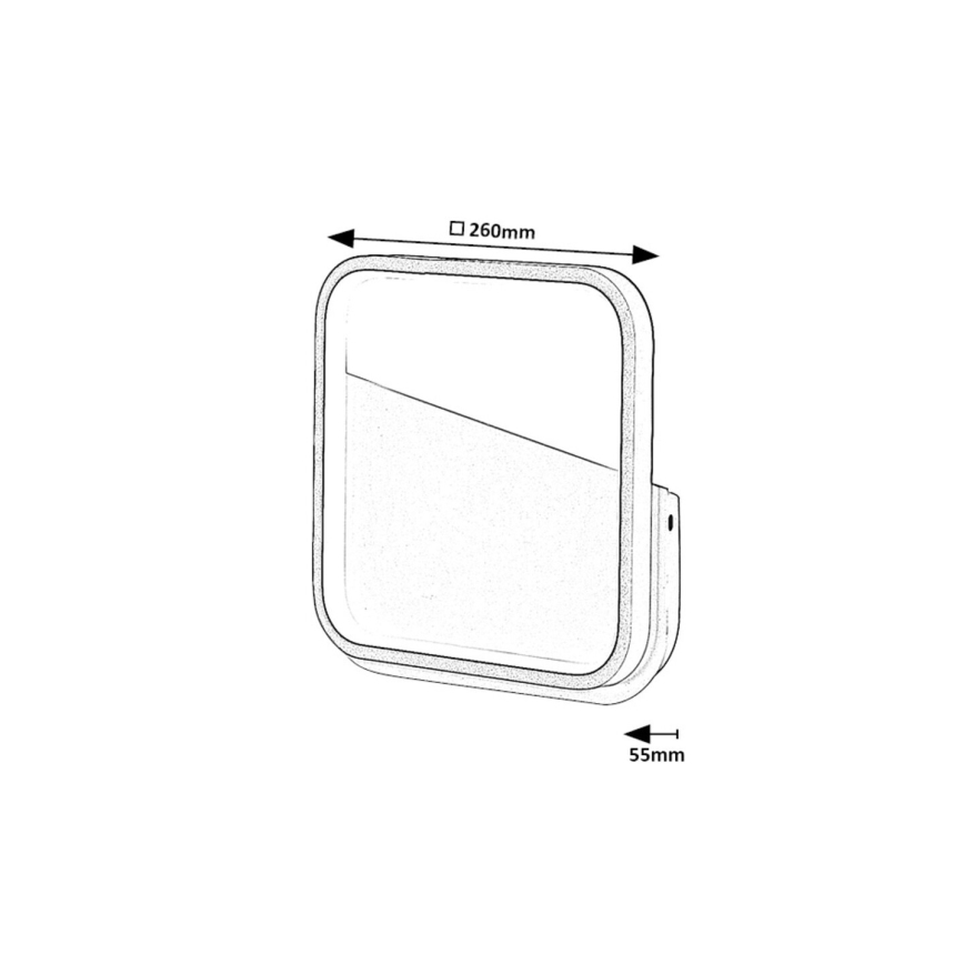 Rabalux - Applique a LED LED/13W/230V 4000K nero