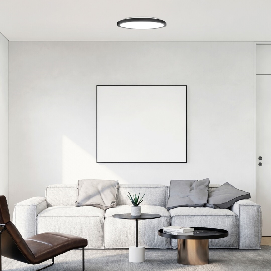 Rabalux - Plafoniera LED LED/24W/230V 3000/4000/6000K diametro 29 cm nero