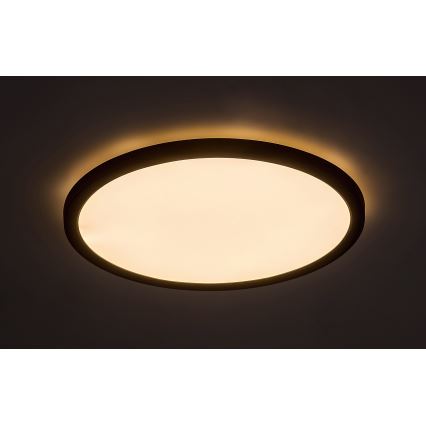 Rabalux - Plafoniera LED LED/24W/230V 3000/4000/6000K diametro 29 cm nero