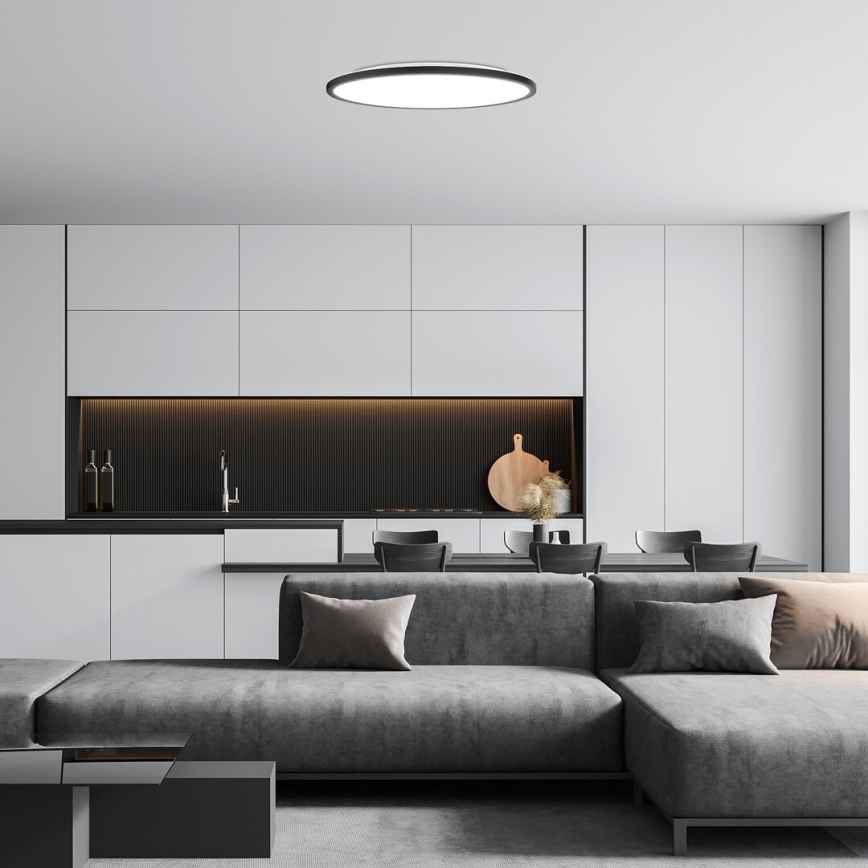 Rabalux - Plafoniera LED LED/36W/230V 3000/4000/6000K diametro 50 cm nero