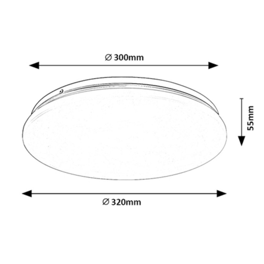 Rabalux - Lampada da soffitto LED/18W/230V 3000K 32 cm