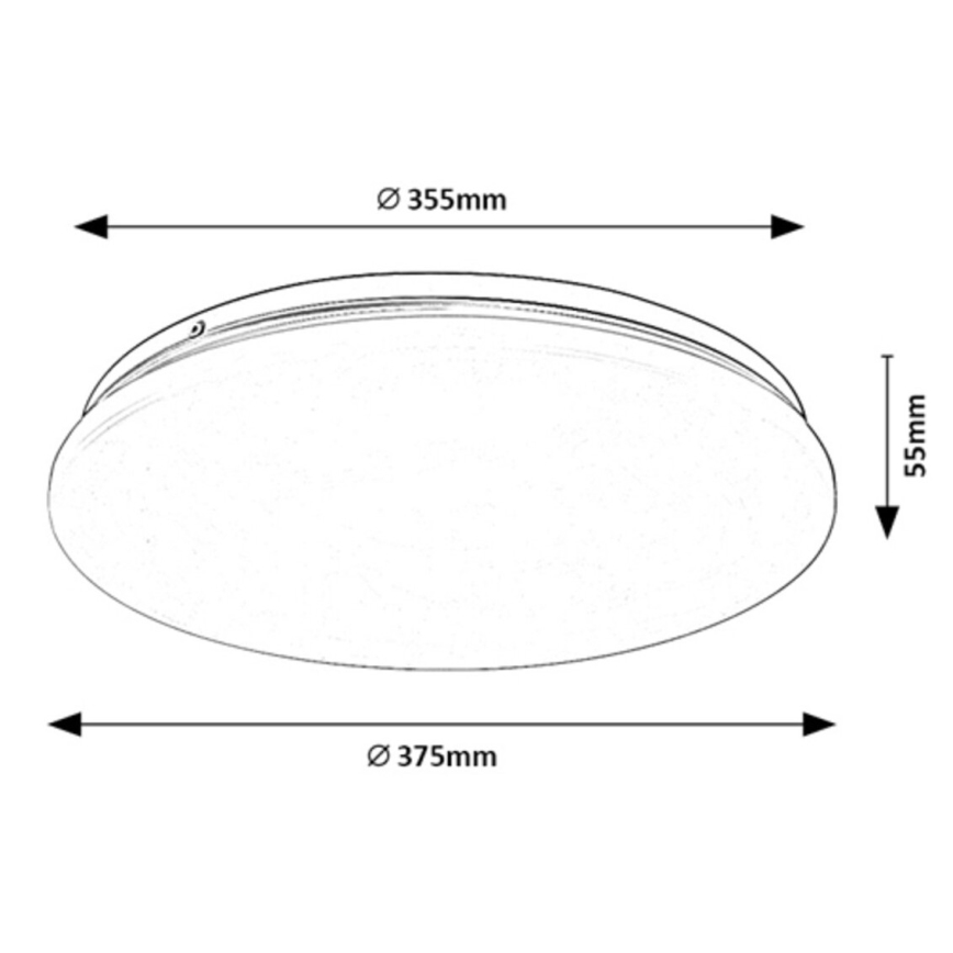 Rabalux - Plafoniera LED LED/24W/230V 3000K 37 cm