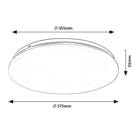 Rabalux - Plafoniera LED LED/24W/230V 4000K 37 cm