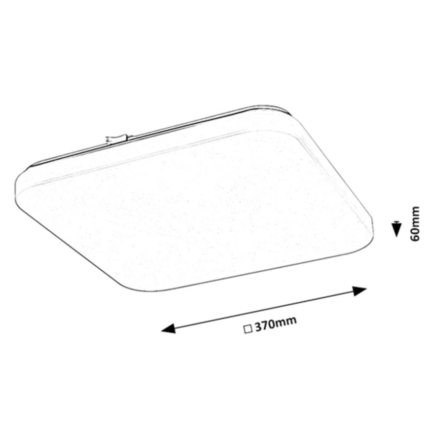 Rabalux - Plafoniera LED LED/24W/230V 3000K 37x37 cm