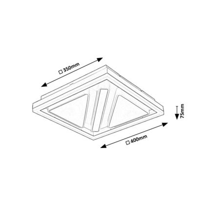 Rabalux - Plafoniera LED dimmerabile LED/73W/230V + telecomando