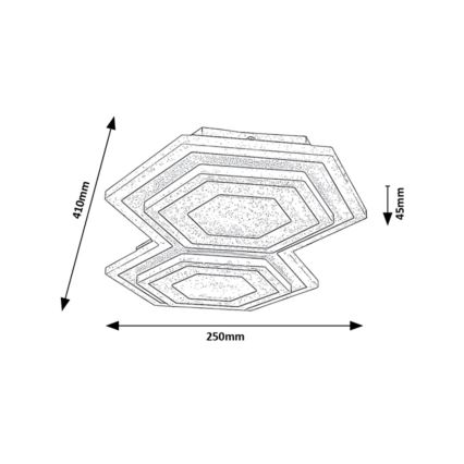 Rabalux - Plafoniera LED LED/44W/230V 3000/6000K