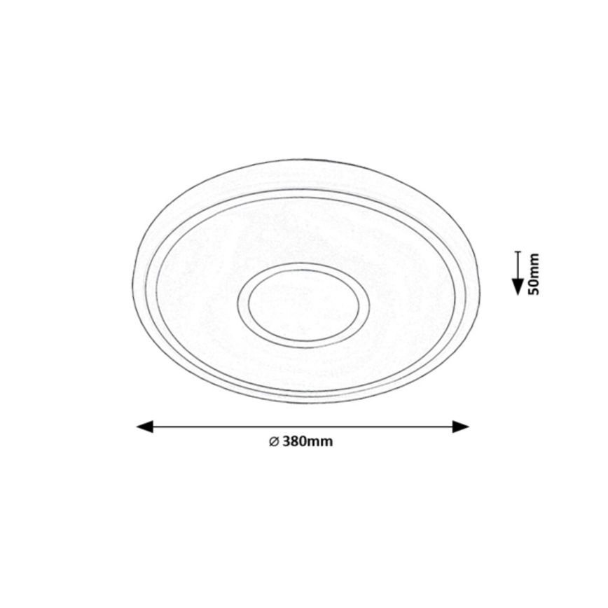 Rabalux - Lampada da soffitto LED/25W/230V 3000K