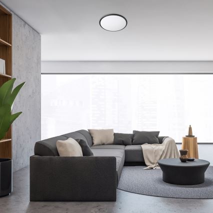 Rabalux - Lampada da soffitto LED/24W/230V 3000K nero 38 cm