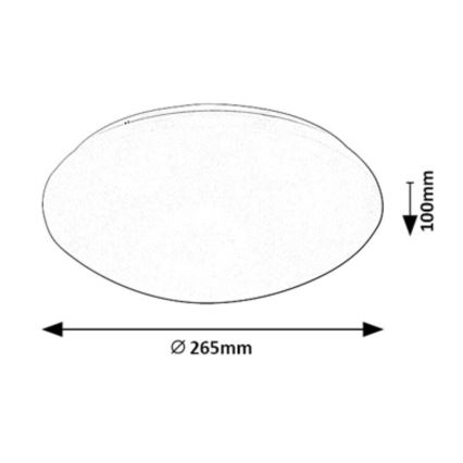 Rabalux - Plafoniera LED con sensore LED/12W/230V IP44 4000K diametro 26,5 cm
