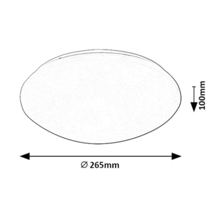 Rabalux - Plafoniera LED con sensore LED/12W/230V IP44 4000K diametro 26,5 cm
