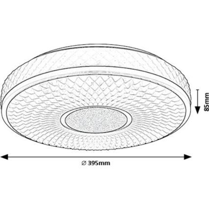 Rabalux - Plafoniera LED LED/24W/230V 4000K diametro 39 cm