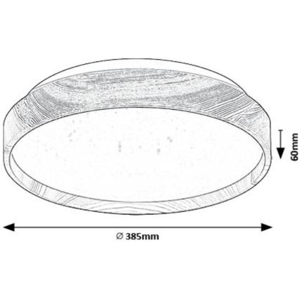 Rabalux - Plafoniera LED LED/24W/230V 3000K diametro 38 cm