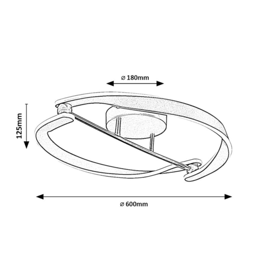 Rabalux - Plafoniera LED/40W/230V 3000K Ø 60 cm