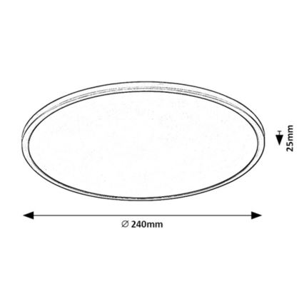 Rabalux - Plafoniera LED dimmerabile LED/15W/230V 3000K 24 cm