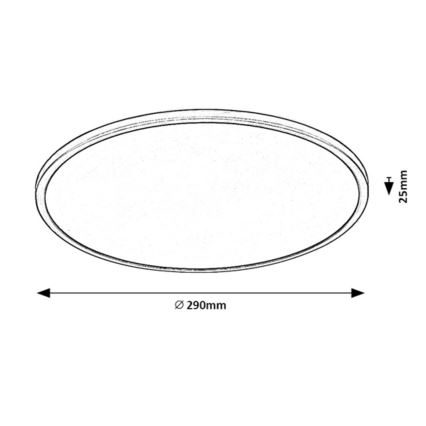 Rabalux - Plafoniera LED dimmerabile LED/18W/230V 3000K 29 cm